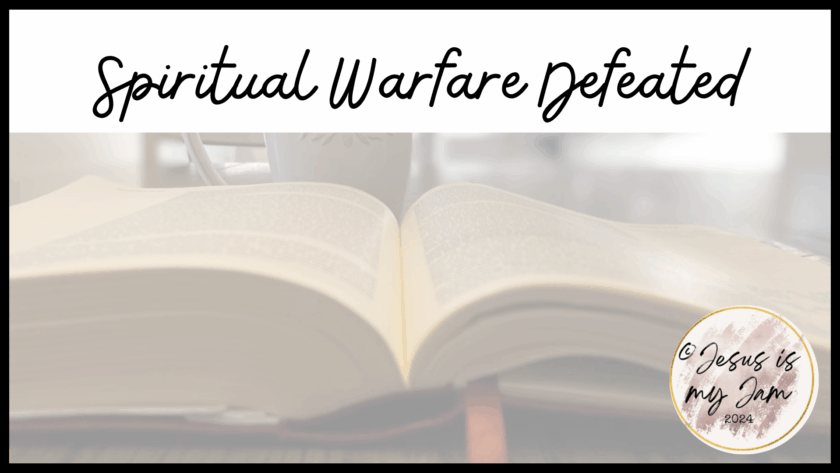 Spiritual warfare is a battle against the unseen that we have to combat with God.