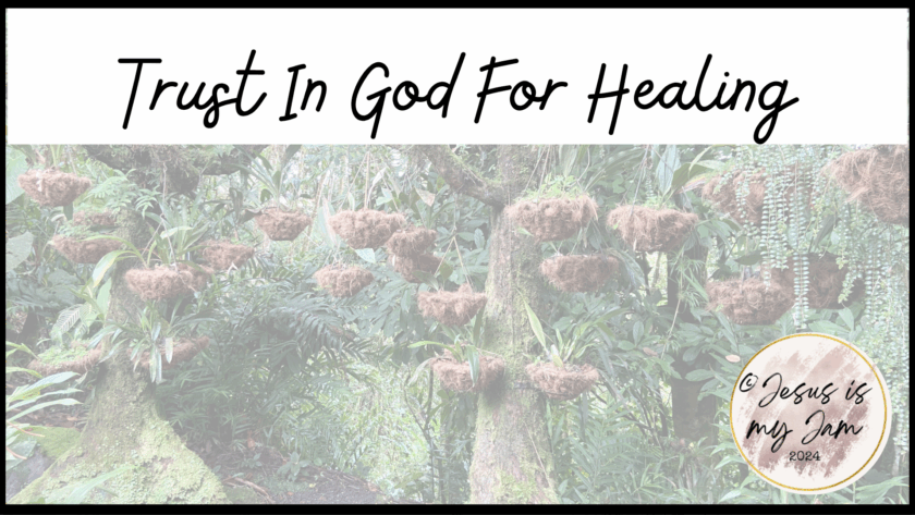 Trust in God for healing. Learn to pray with expectancy and to suffer well.