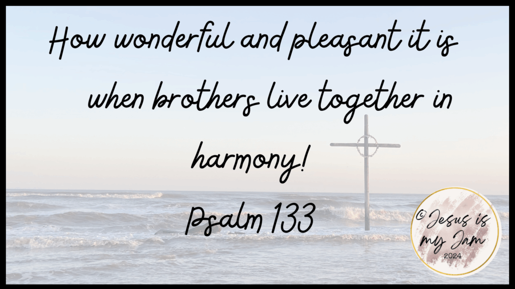 Spending family time together in harmony is what God wants for us.