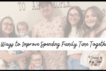 Improve spending family time together by praying, being purposeful in the mundane and planning.