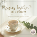 Morning coffee for couples praying together
