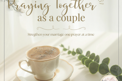 Morning coffee for couples praying together